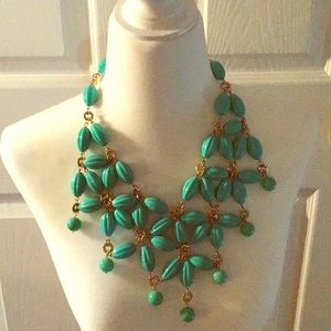 Anthropologie turquoise Statement necklace